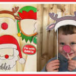 Christmas Photo Booth Props   Freebie!   Growing Play   Free Photo Booth Props Printable Christmas