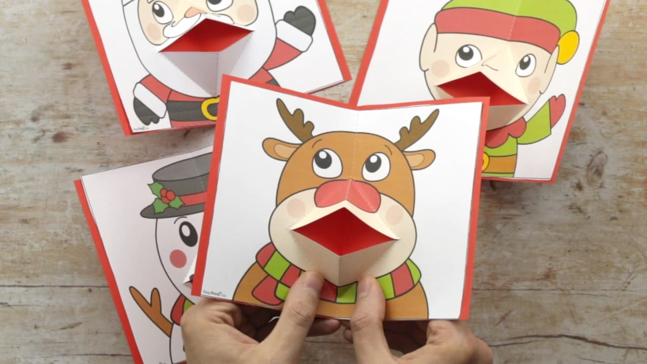 Christmas Pop Up Cards - Free Printable Pop Up Card Templates Christmas