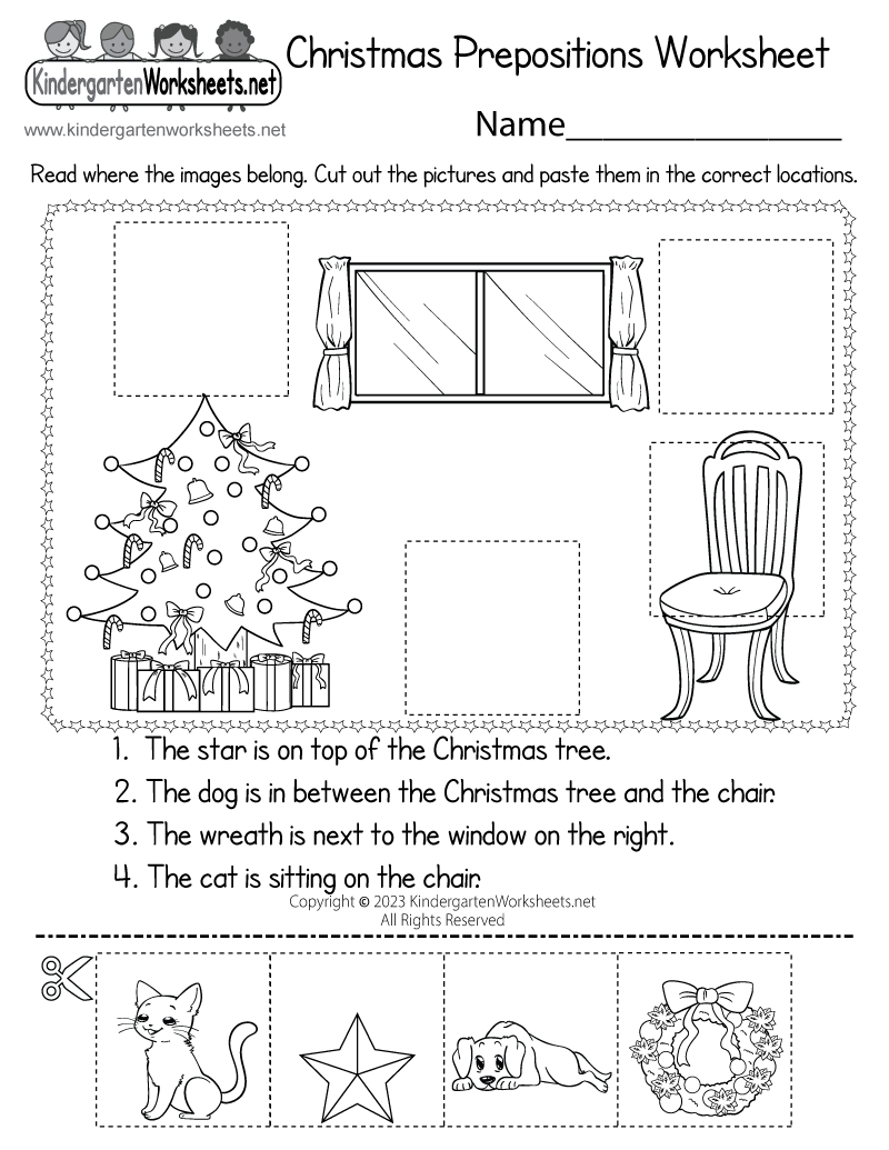 Christmas Prepositions Worksheet - Free Printable, Digital, &amp;amp; Pdf - Free Printable Christmas Grammar Worksheets