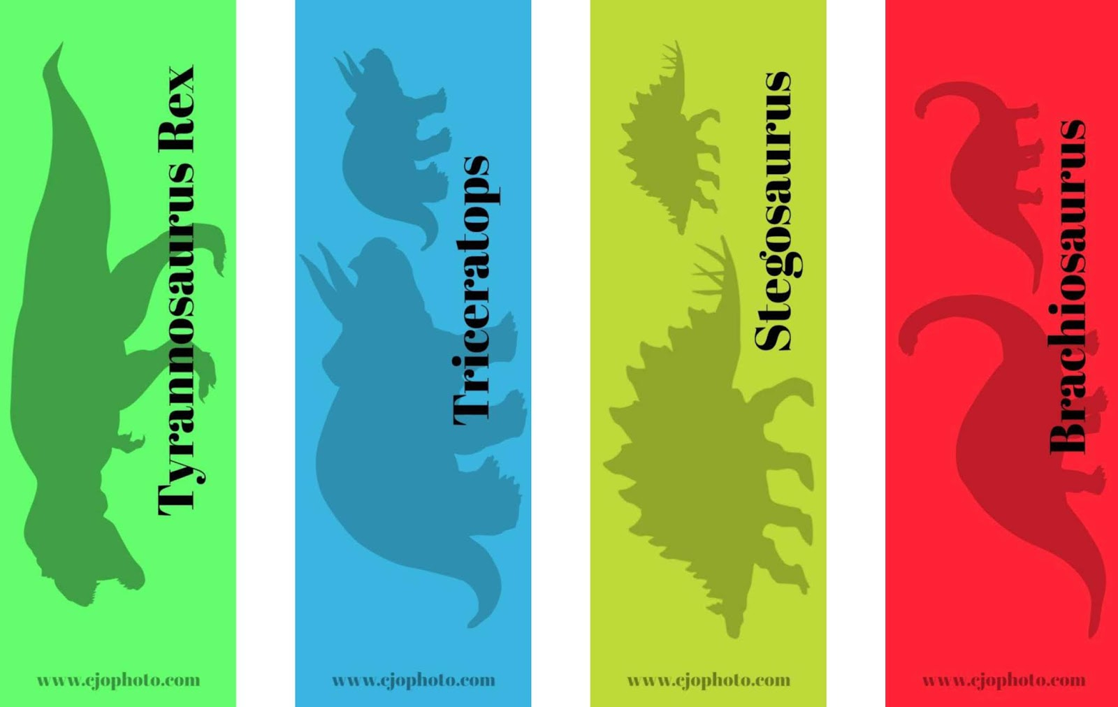 Cjo Photo: Printable Bookmarks: Dinosaurs - Free Printable Dinosaur Bookmarks