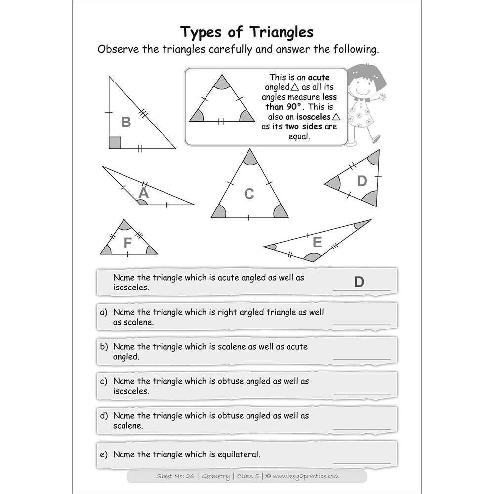 Class 5 | Maths | Geometry | Activity Based Worksheets - Key2Practice - Free Printable Math Worksheets For Grade 5 Geometry