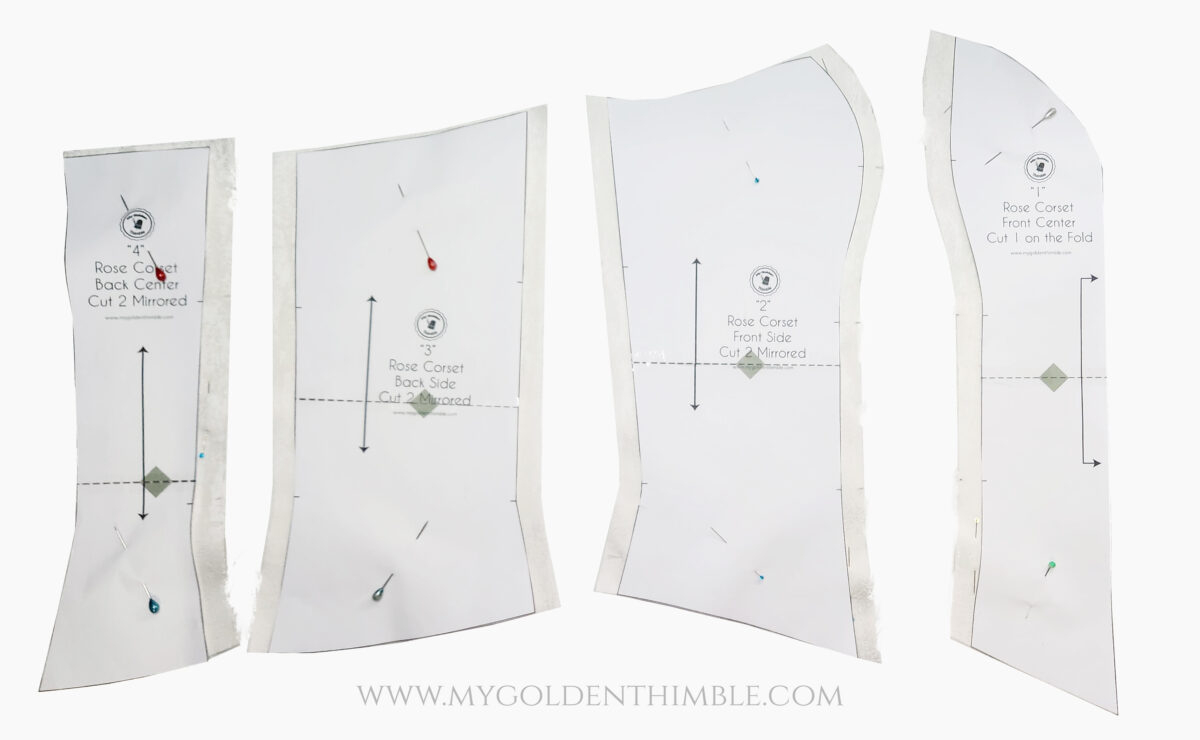 Classic Free Corset Pattern And Tutorial. Pdf Download. - Free Printable Corset Sewing Pattern