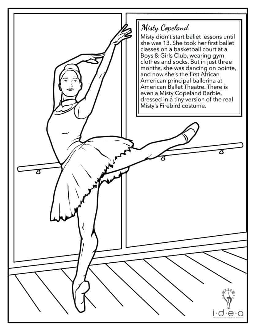 Coloring Pages - Free Printable Dance Pictures
