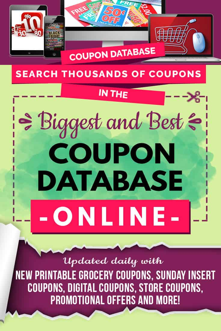 Coupon Database - Savings Lifestyle - Free Online Printable Grocery Store Coupons