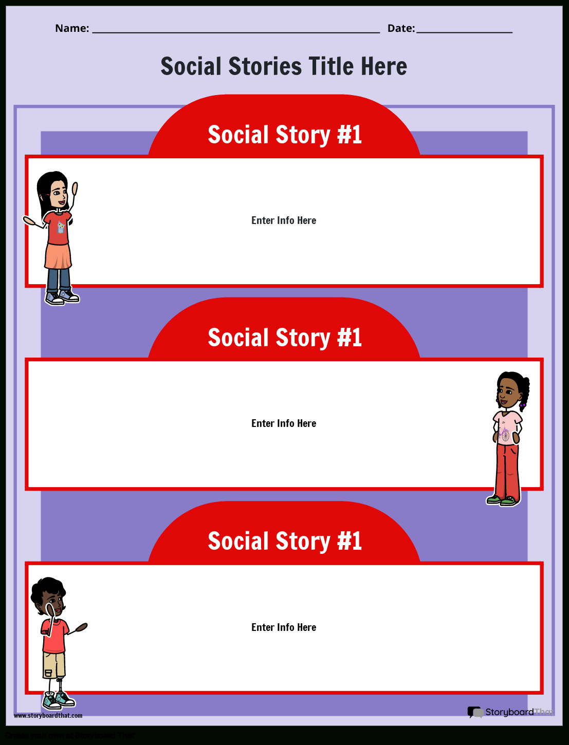 Create Custom Social Stories Templates | Free And Printable - Printable Social Stories Free