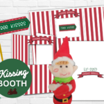 Create Magical Moments With A Printable Kissing Booth For Elf   Free Elf On The Shelf Kissing Booth Printable