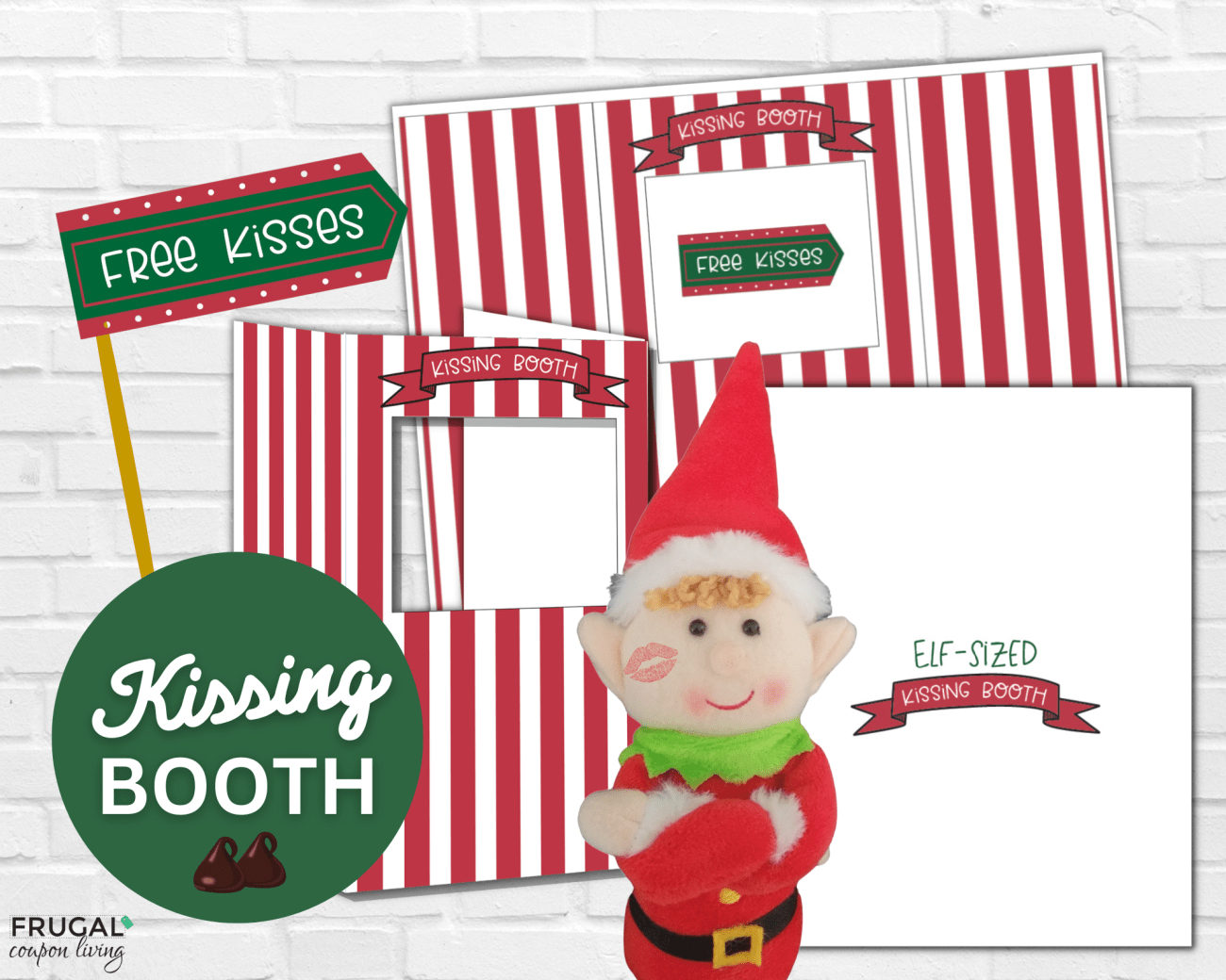 Create Magical Moments With A Printable Kissing Booth For Elf - Free Elf On The Shelf Kissing Booth Printable