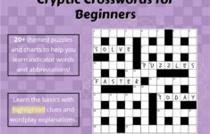 Free Printable Cryptic Crossword Puzzles