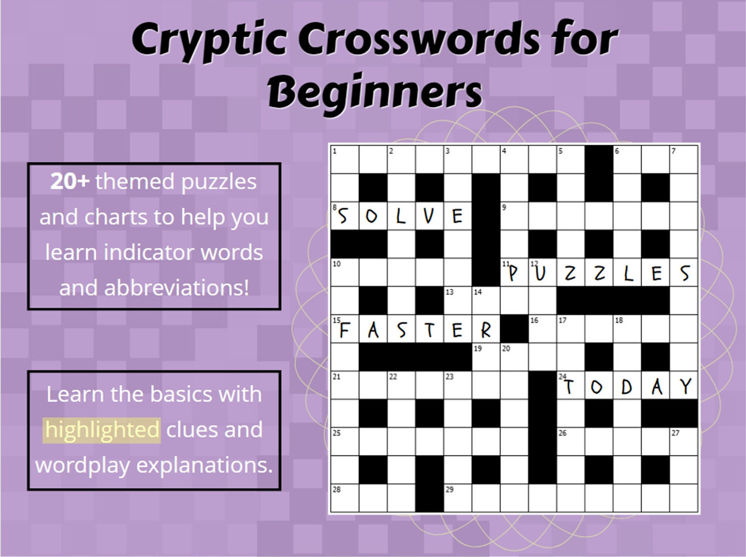 Cryptic Crosswords For Beginners Ebook: How To Play, Guided Step - Free Printable Cryptic Crossword Puzzles
