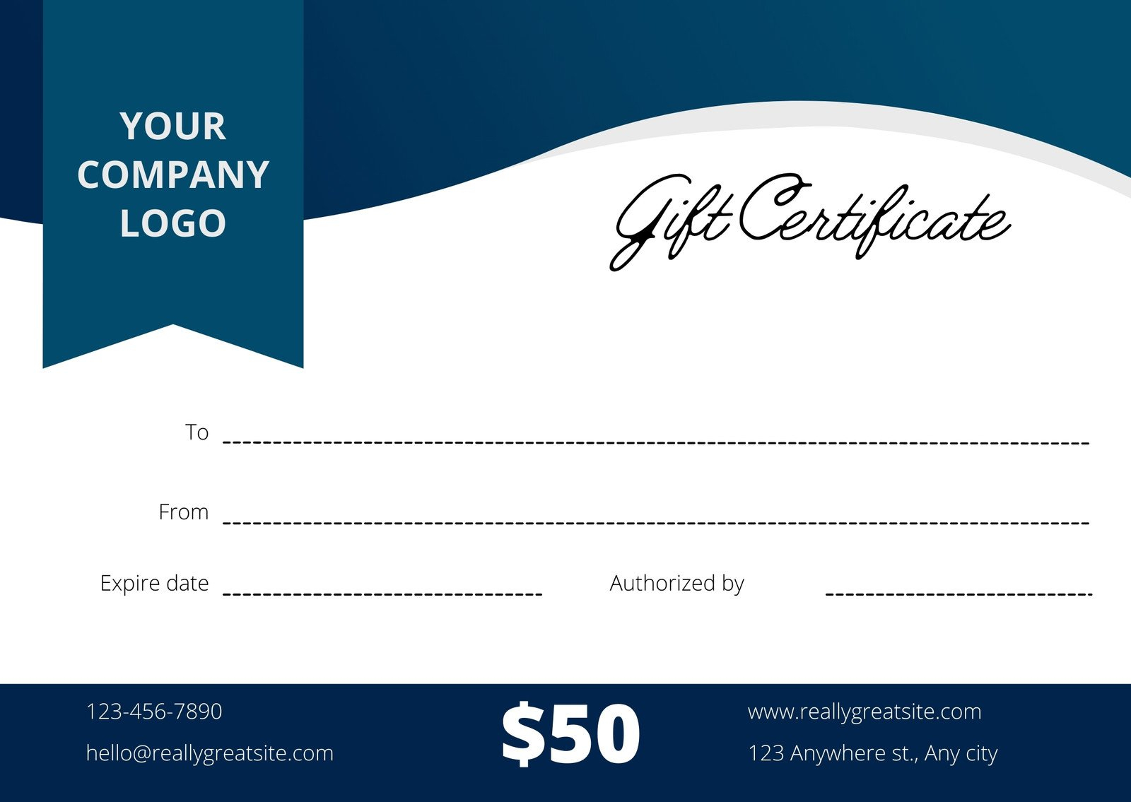 Custom Gift Certificates - Printable Gift Cards | Canva - Printable Gift Cards For Free
