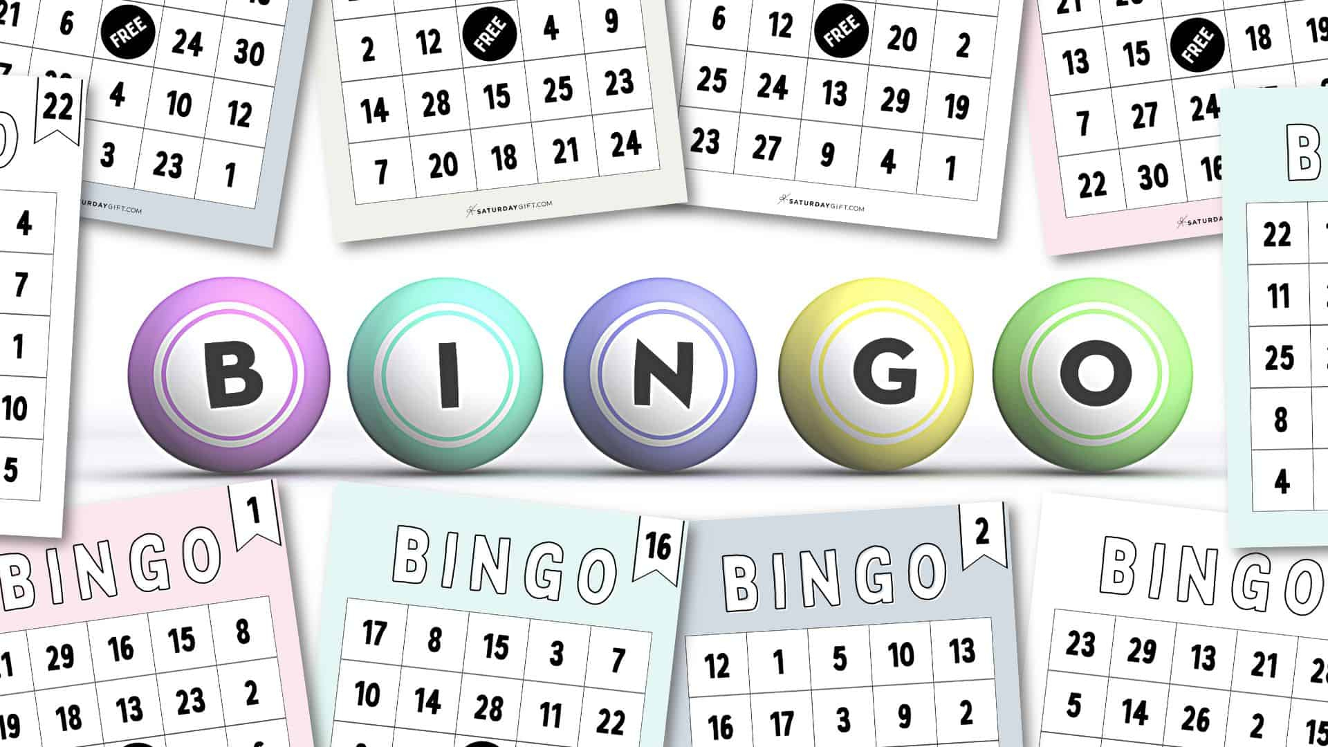 Cute &amp;amp; Free Printable Bingo Cards - 30 Cards + Calling Sheet - Free Printable Large Bingo Cards