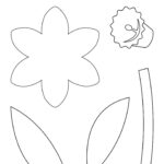 Daffodil Template Pattern   9 Free Pdf Printables | Printablee   Printable Pictures Of Daffodils