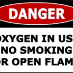 "Danger Oxygen In Use No Smoking Or Open Flame" Osha Safety Warehouse Sign   Free Printable Oxygen In Use Signs