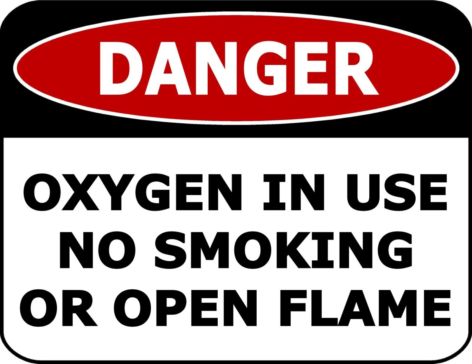&amp;quot;Danger Oxygen In Use No Smoking Or Open Flame&amp;quot; Osha Safety Warehouse Sign - Free Printable Oxygen In Use Signs