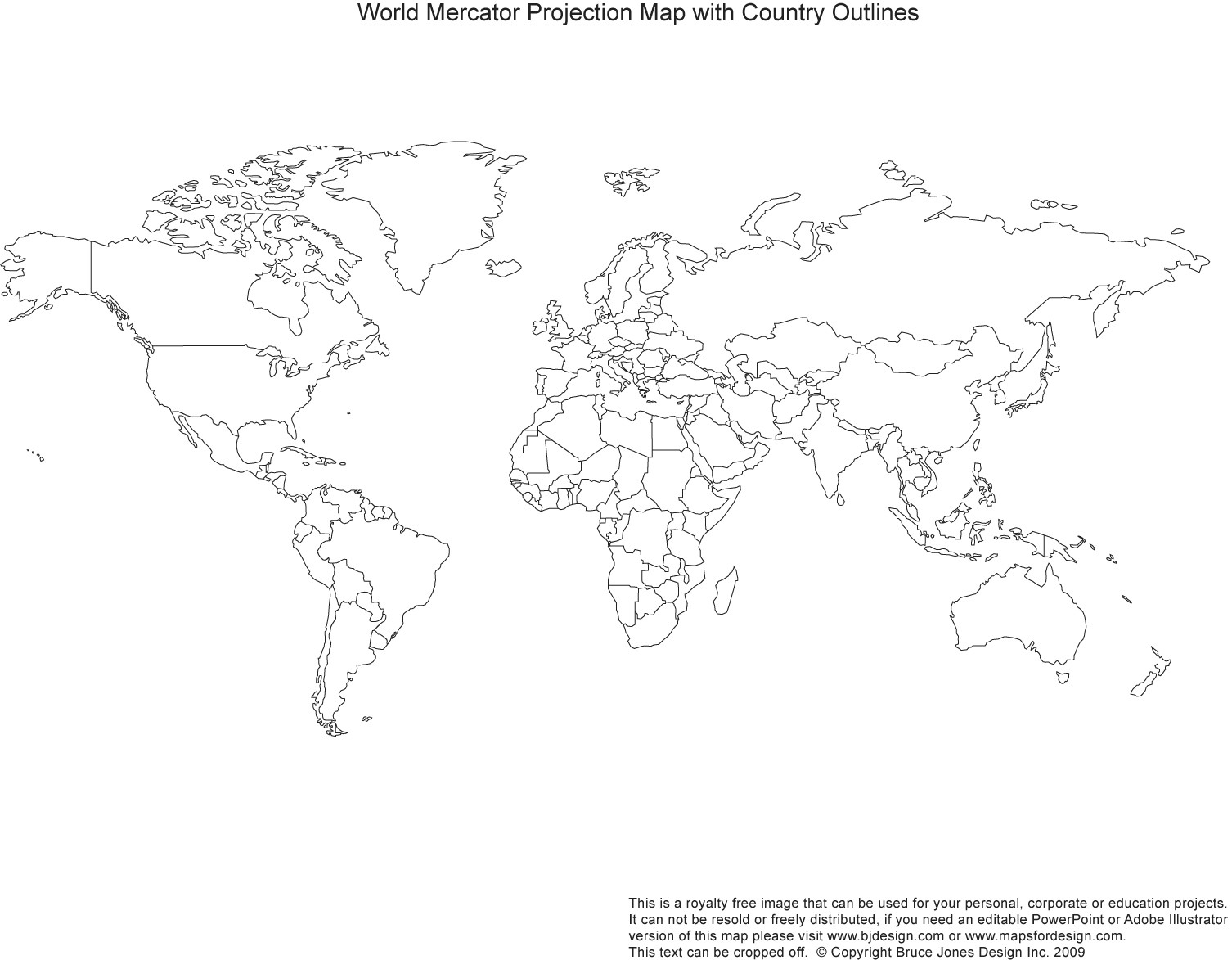 Data - Free Mercator, Vector Maps - Geographic Information Systems - Free Printable World Map 11X17