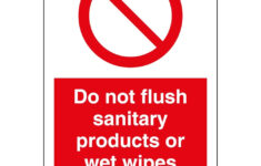 Do Not Flush Signs