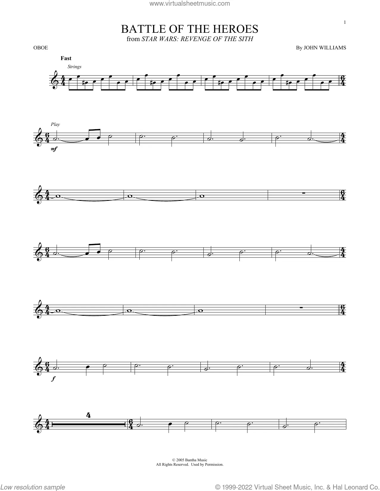 Download Digital Sheet Music Of Disney For Oboe - Free Printable Oboe Sheet Music