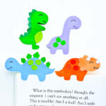 Easy Diy Paper Dinosaur Bookmarks For Kids   Free Printable Dinosaur Bookmarks