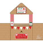 Elf Kissing Booth Printable, Elf Christmas Props, Creative Elf   Free Elf On The Shelf Kissing Booth Printable