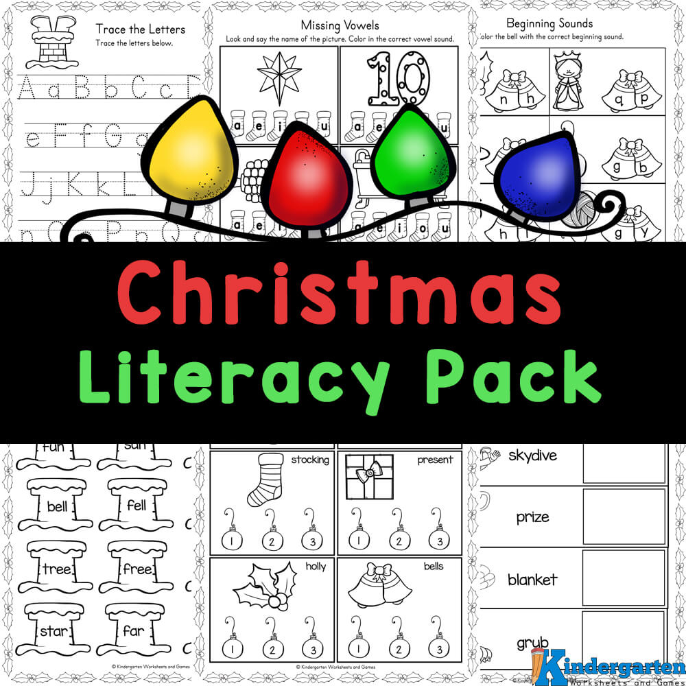 🎄 Free Christmas Literacy Worksheets For Kindergarten - Free Printable Christmas Rhyming Worksheets