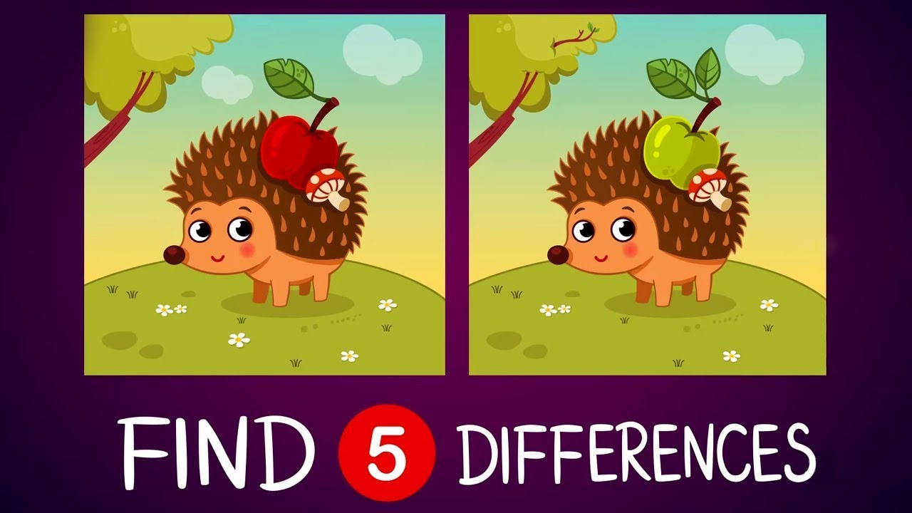Find The Differences | 5 Best Spot The Difference Puzzles | Fun Puzzles For Kids | Mango Kids - Spot The Difference For Kids