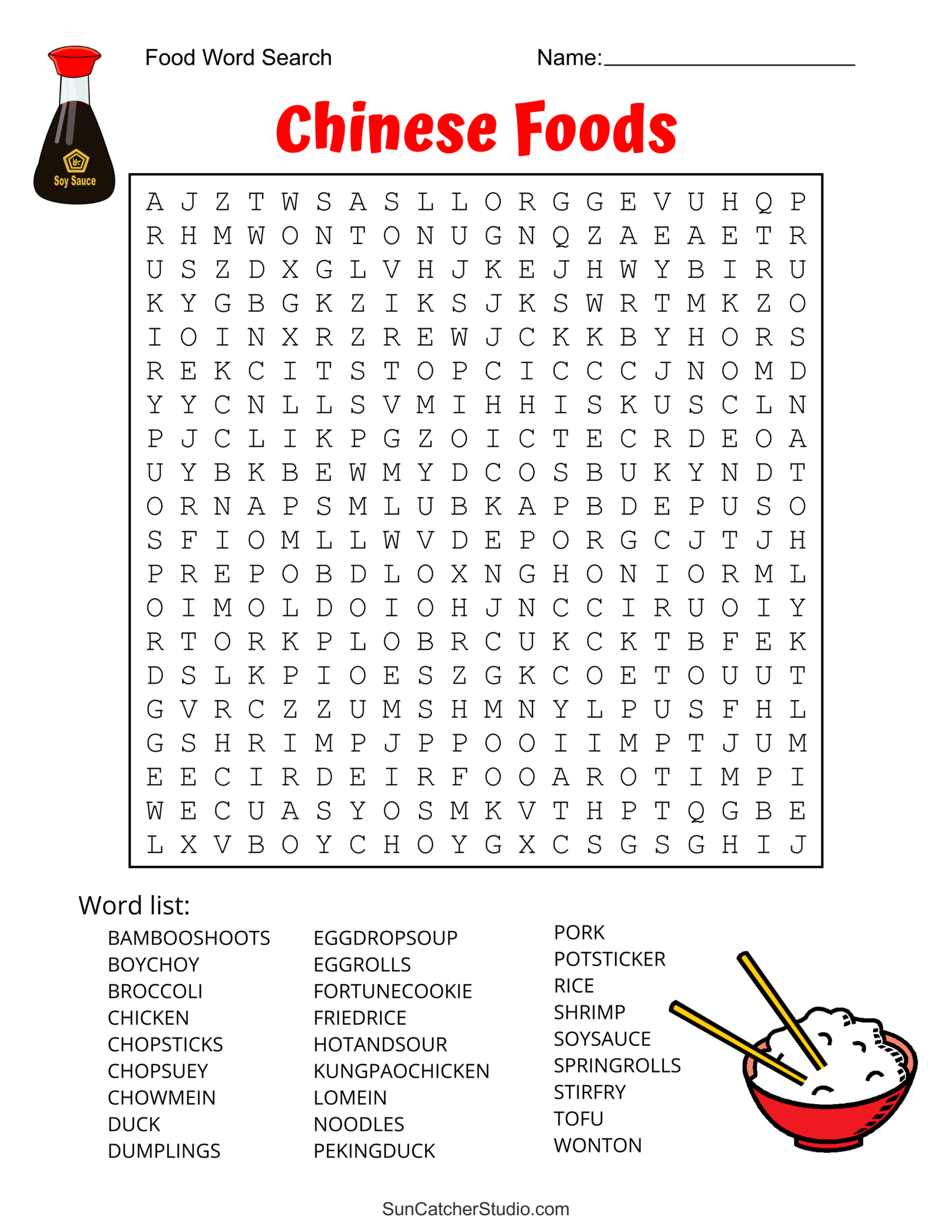 Food Word Search (Free Printable Puzzles) – Diy Projects, Patterns - Free Printable Word Search Puzzles For Middle School Students