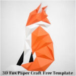 Fox 3D Papercraft Template | Free Download   Free Printable Papercraft Templates