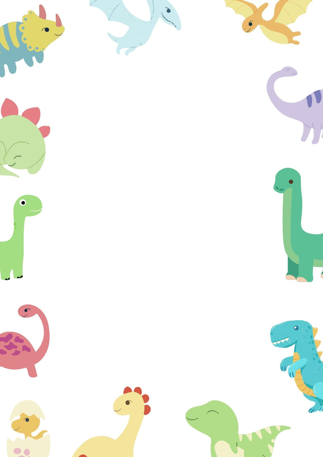Free And Customizable Dinosaur Templates - Free Printable Dinosaur Stationery