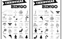 Free Printable Christmas Bingo Templates