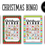 Free Christmas Bingo Printable   Print Bingo Cards For Christmas