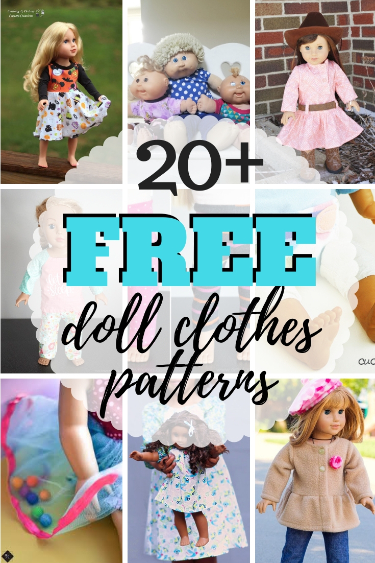 Free Doll Clothes Patterns - For All Types Of Dolls | Sew Simple Home - Free Printable Baby Doll Clothes Patterns