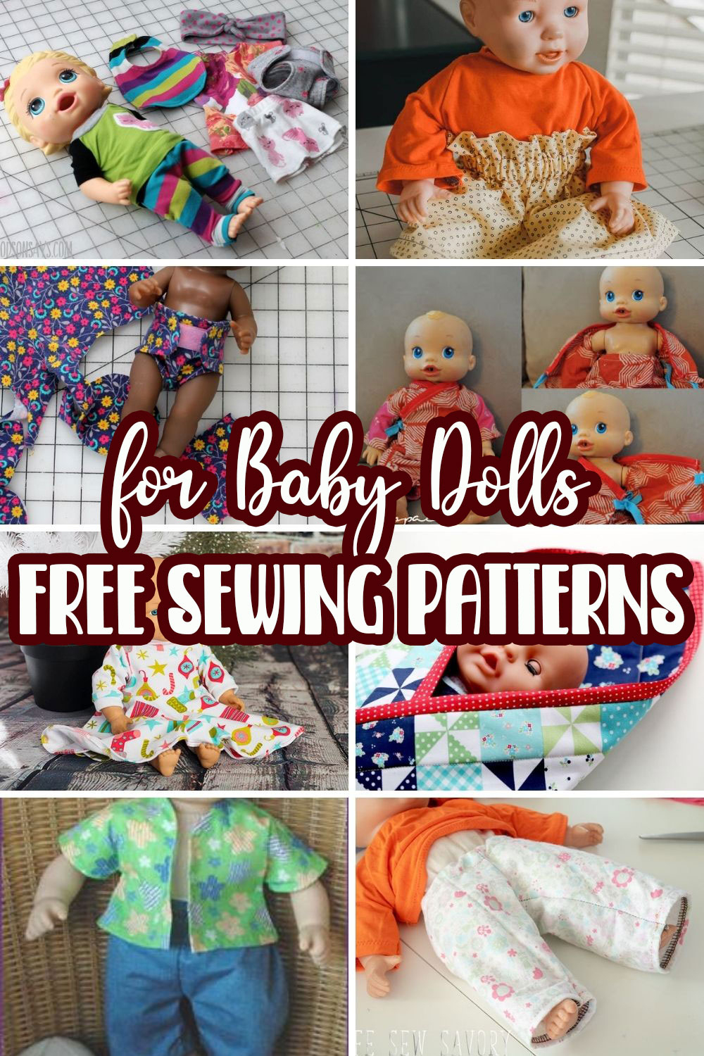 Free Doll Clothes Patterns For Baby Dolls - Life Sew Savory - Free Printable Baby Doll Clothes Patterns