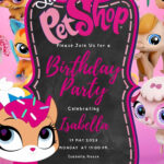Free Editable The Littlest Pet Shop Birthday Invitation | Download   Free Printable Littlest Pet Shop Birthday Party Invitations