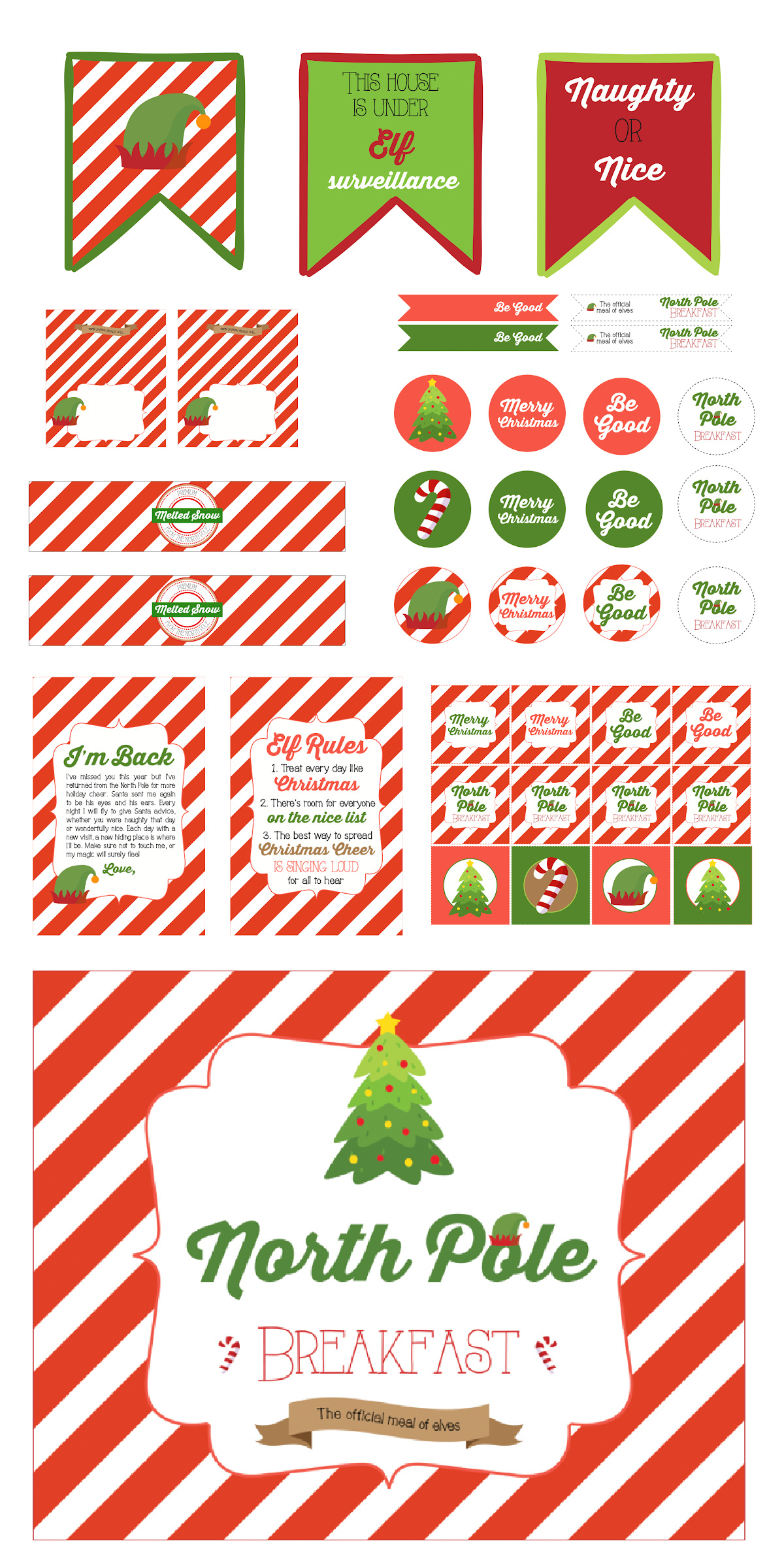 Free Elf On A Shelf North Pole Breakfast Printables!🎄 | Catch My - Elf On The Shelf Breakfast Free Printables