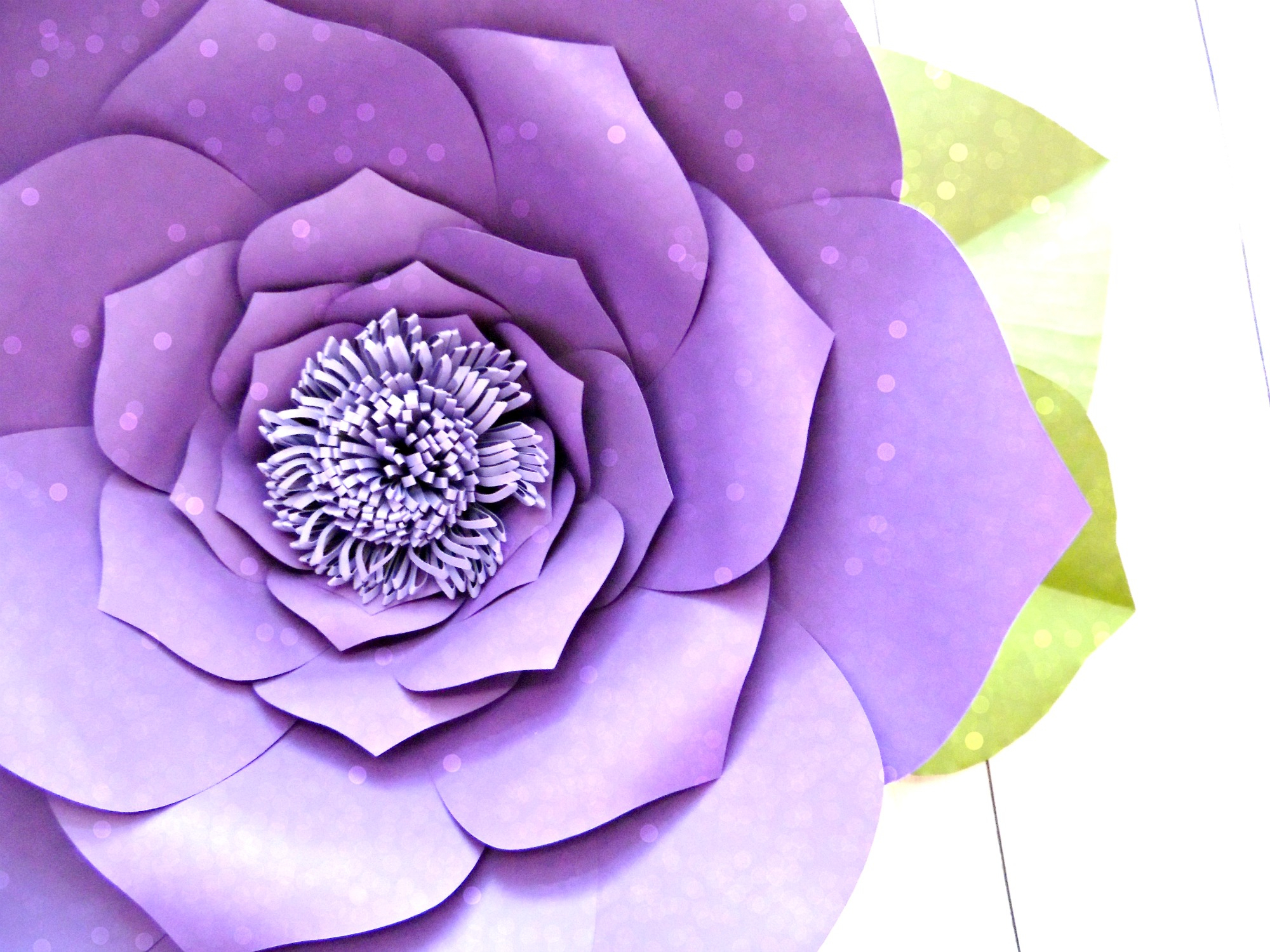 Free Flower Template: How To Make Large Paper Flowers - Free Printable Large Paper Rose Template