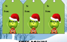 Free Printable Grinch Gift Tags