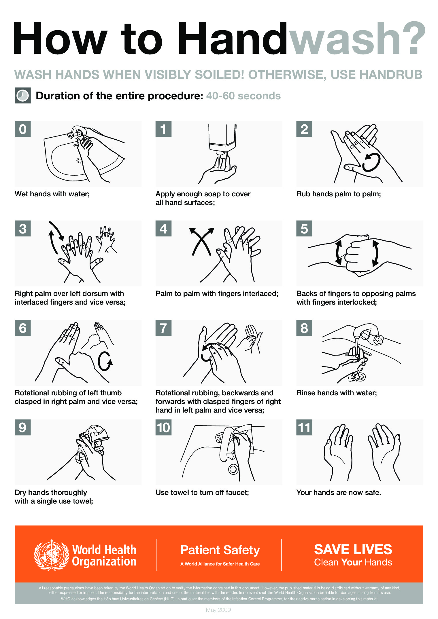 Free Health Who Handwashing Poster Labor Law Poster 2024 - Free Printable Handwashing Signs