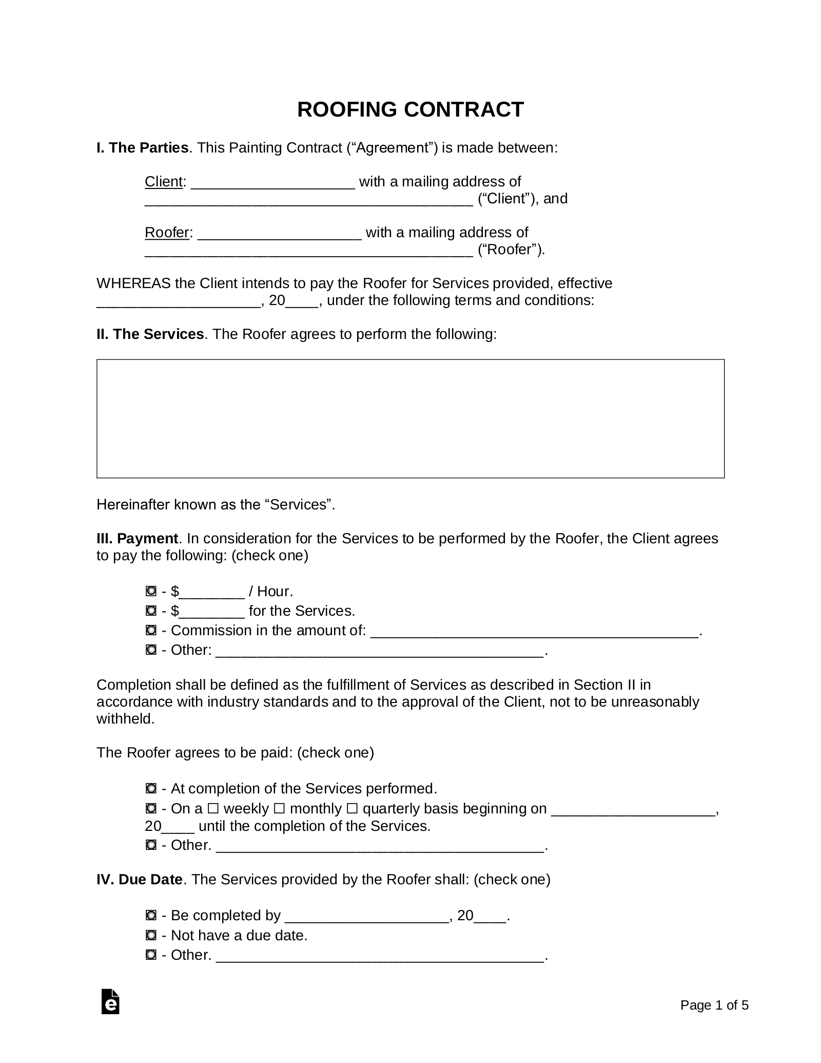 Free Independent Contractor Agreements (46) - Pdf | Word – Eforms - Free Printable Contracts For Contractors