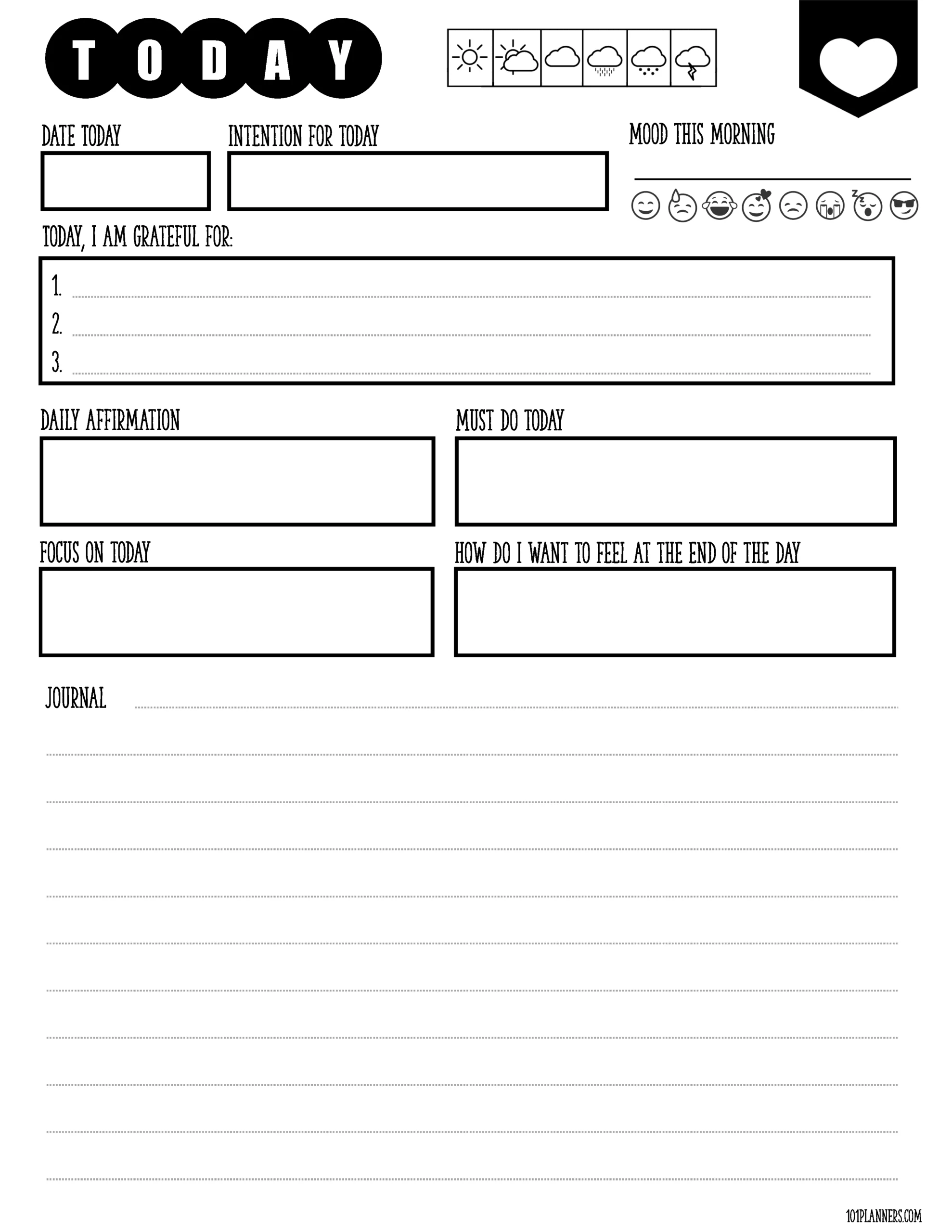 Free Journal Template Printables | Premade Journal Pages - Free Online Printable Journal
