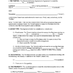 Free Lease Agreement Templates | Pdf & Word   Free Lease Agreement Online Printable