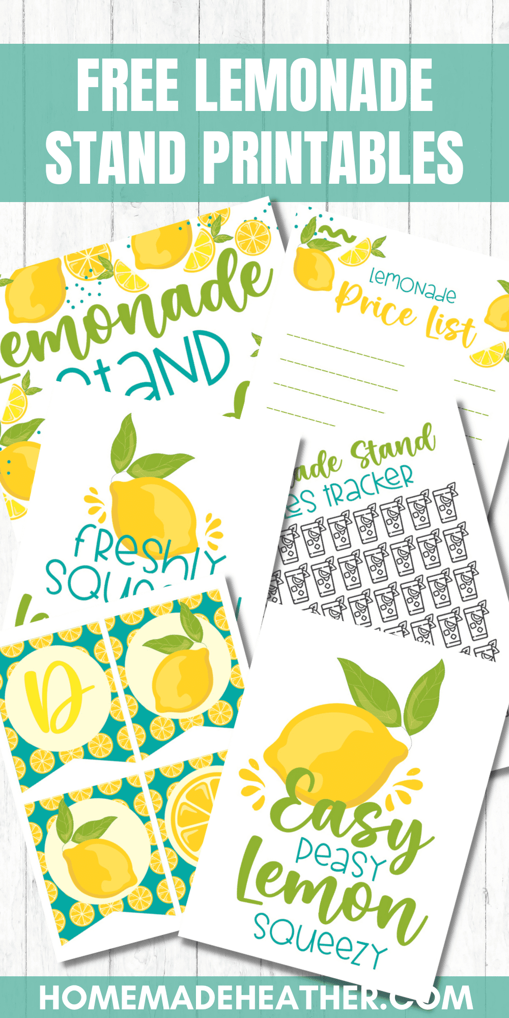 Free Lemonade Stand Printables » Homemade Heather - Free Printable Lemonade Signs