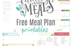 Free Printable Diet Planner