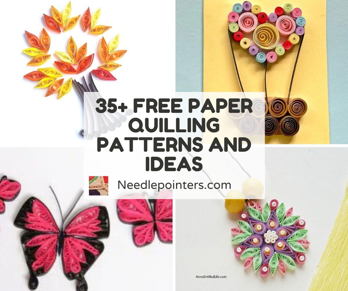 Free Paper Quilling Patterns And Ideas | Needlepointers - Free Quilling Designs