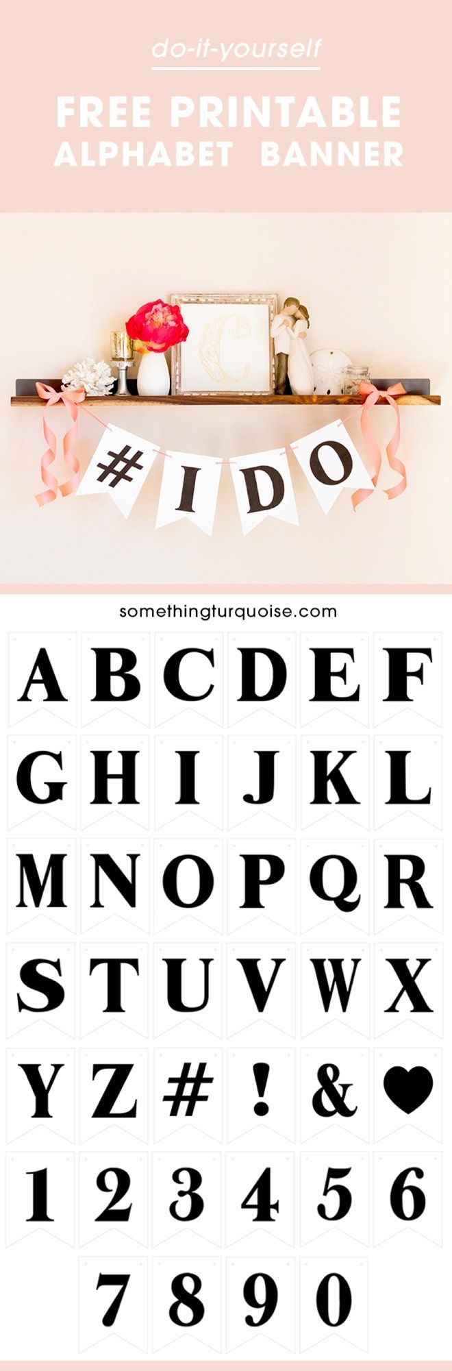 Free Printable Alphabet And Number Banner! Adorable! | Alphabet - Free Printable Alphabet And Numbers
