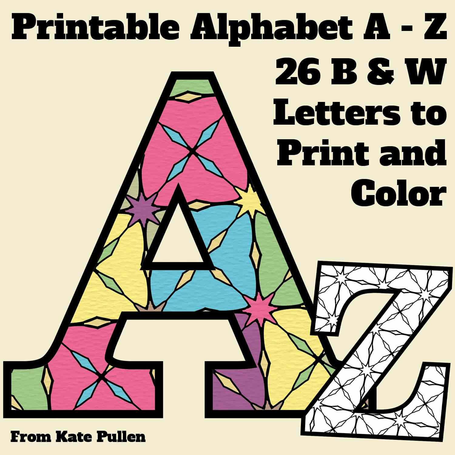 Free Printable Alphabet Letters Coloring Pages - Free Printable A4 Letters Of The Alphabet