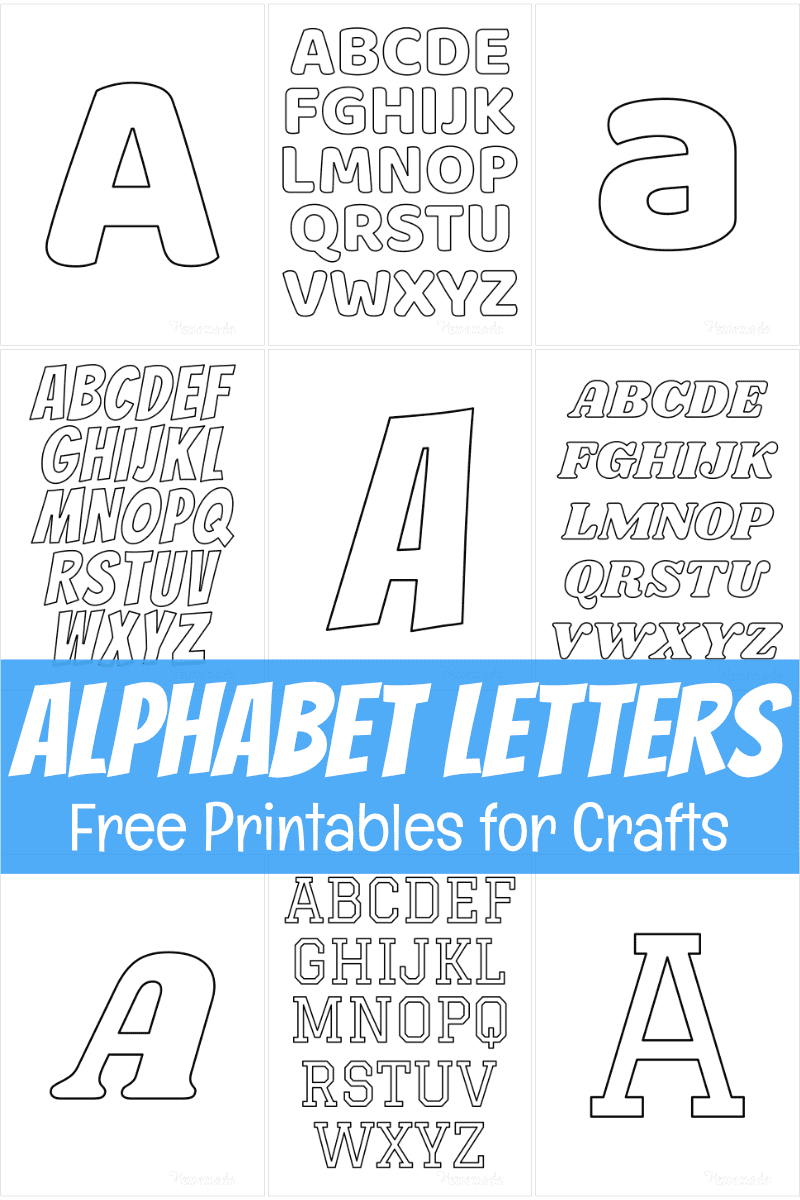 Free Printable Alphabet Letters For Crafts - Free Printable Alphabet Letters For Crafts