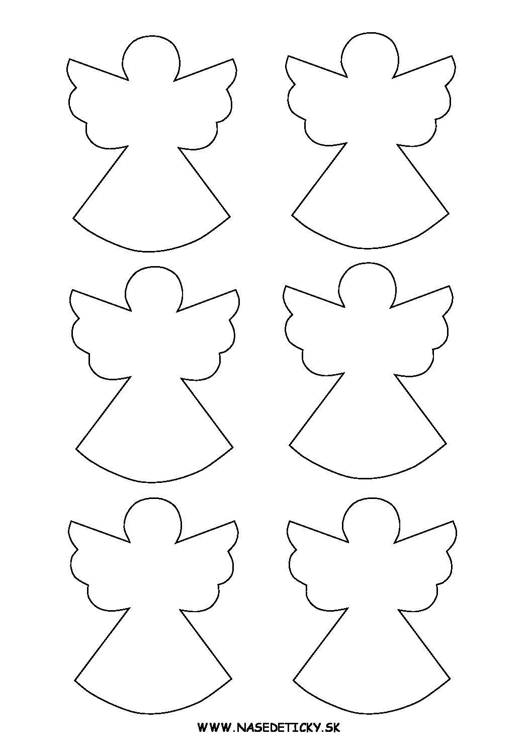 Free Printable Angels Labels, Toppers And Decorations. | Christmas - Free Printable Angel Templates