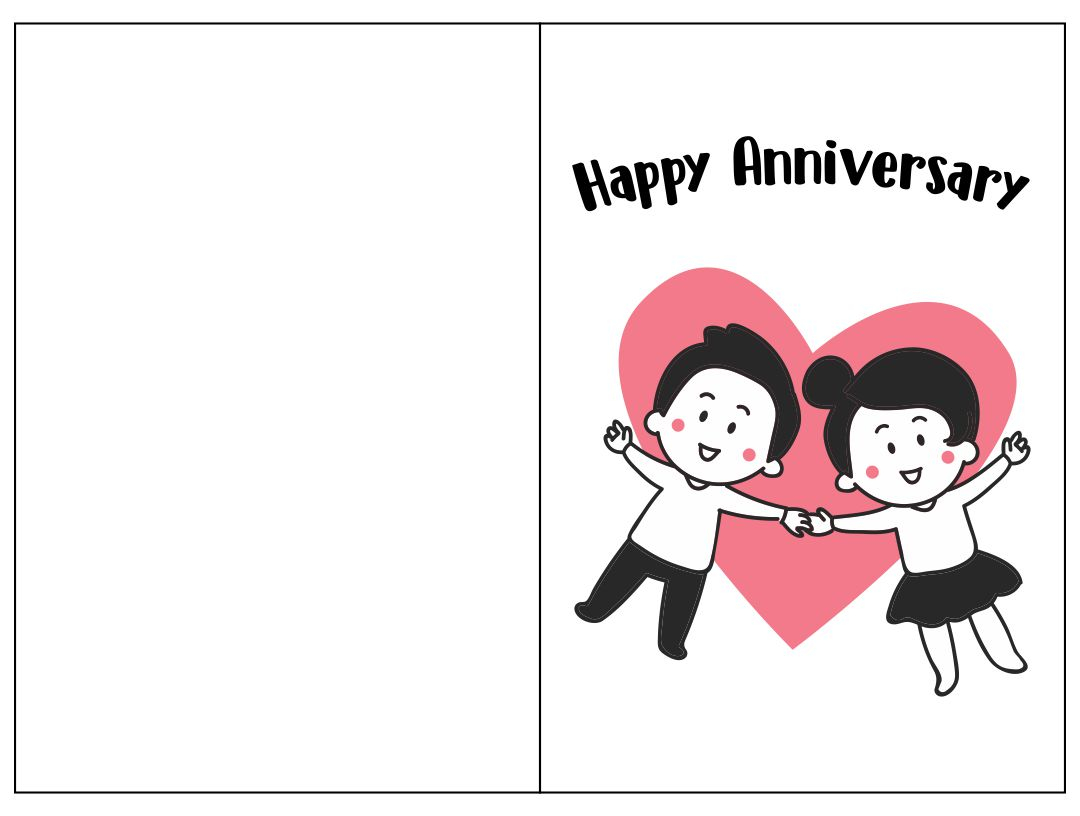 Free Printable Anniversary Card Template - Printable Templates Free - Free Printable 10 Year Anniversary Cards