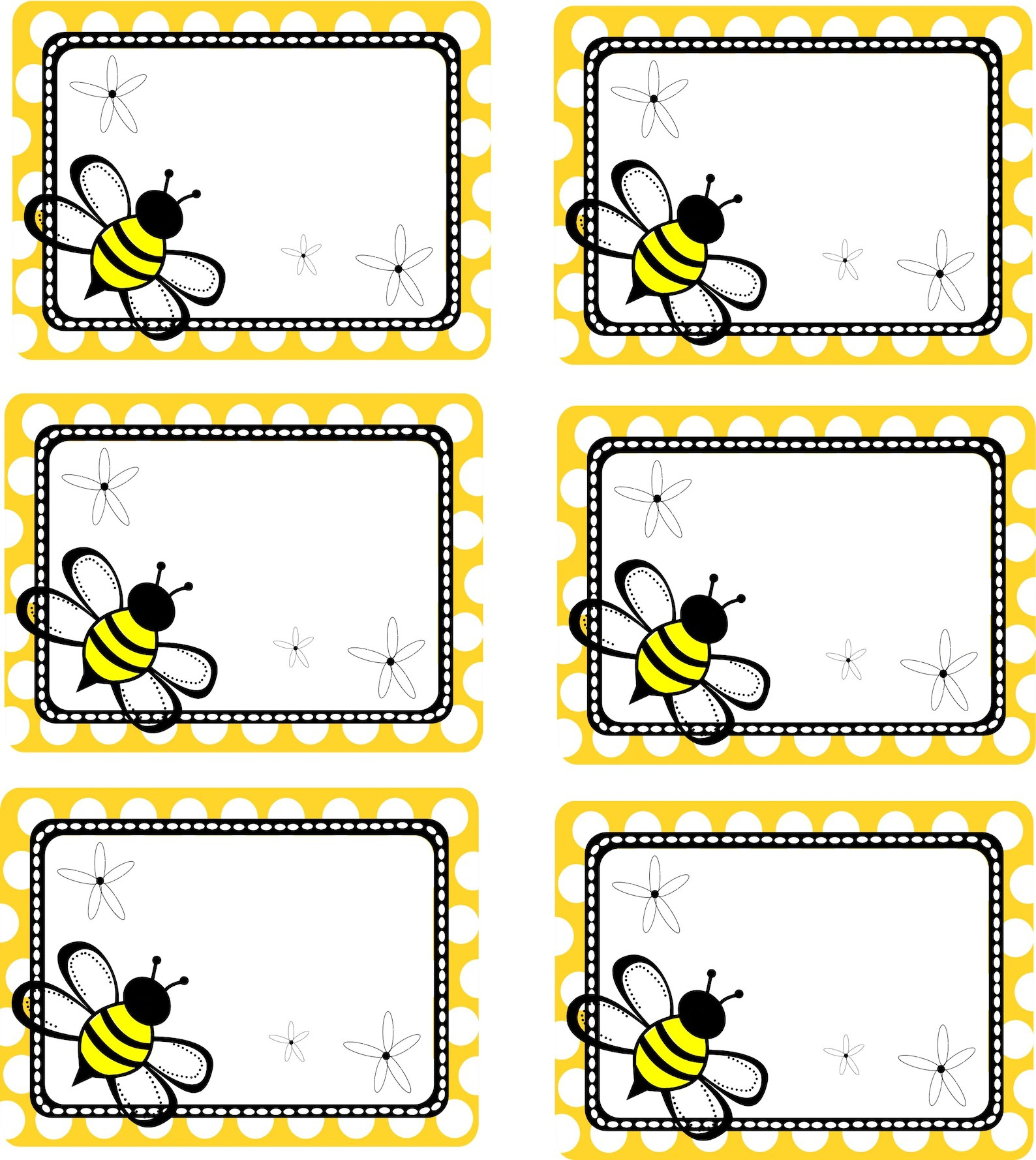 Free Printable Bee Name Tags This Printable Allows Beekeepers To - Free Printable Bee Name Tags