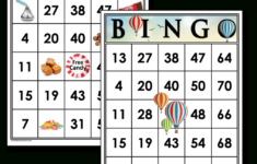 Free Printable Bingo Sheets